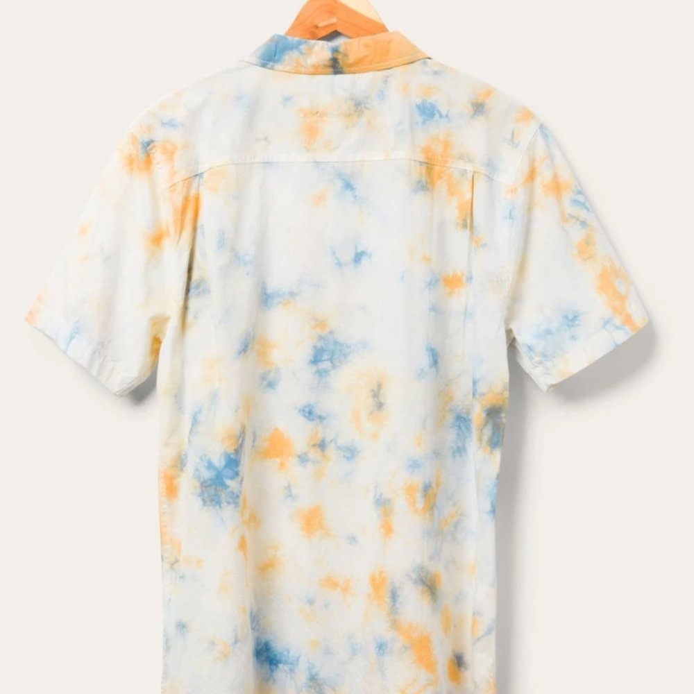 TIE DYE POPLIN CAMP SHIRT - Picture 4 of 6